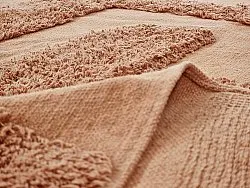 Kruhový koberec - Alexa Natural Cotton Shaggy (terracota)