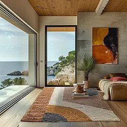 Koberce s dlhým vlasom - Alpe Natural Cotton Shaggy (multi)