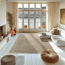 Koberce s dlhým vlasom - Amberley Natural Cotton Shaggy (béžová)