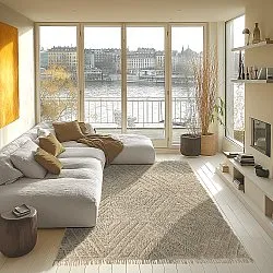 Koberce s dlhým vlasom - Amberley Natural Cotton Shaggy (béžová)