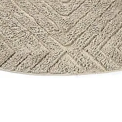 Kolo koberce - Amberley Natural Cotton Shaggy (béžová)