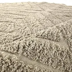 Kolo koberce - Amberley Natural Cotton Shaggy (béžová)