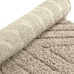 Kolo koberce - Amberley Natural Cotton Shaggy (béžová)