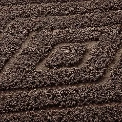 Kruhový koberec - Amberley Natural Cotton Shaggy (hnedá)