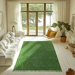 Koberce s dlhým vlasom - Amberley Natural Cotton Shaggy (zelená)