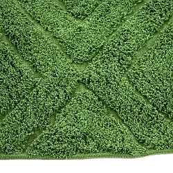 Kruhový koberec - Amberley Natural Cotton Shaggy (zelená)