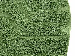 Kruhový koberec - Amberley Natural Cotton Shaggy (zelená)