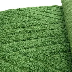 Kruhový koberec - Amberley Natural Cotton Shaggy (zelená)