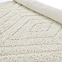 Koberce s dlhým vlasom - Amberley Natural Cotton Shaggy (špinavá biela)