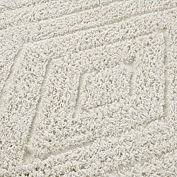 Kolo koberce - Amberley Natural Cotton Shaggy (špinavá biela)