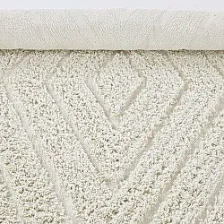 Kolo koberce - Amberley Natural Cotton Shaggy (špinavá biela)