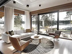 Kruhový koberec - Amorgos (cloud)