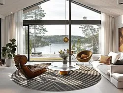 Kruhový koberec - Amorgos (cloud)