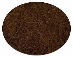 Kolo koberce - Andrea Natural Cotton Shaggy (hnedá)