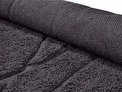Kolo koberce - Andrea Natural Cotton Shaggy (čierna)