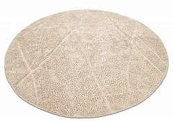 Kolo koberce - Andrea Natural Cotton Shaggy (béžová)