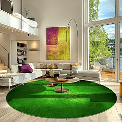 Kruhový koberec - Anzio (zelený)