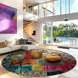 Kruhový koberec - Ariana (multicolor)