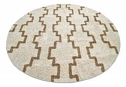 Kolo koberce - Arlon Natural Cotton Shaggy (bege)