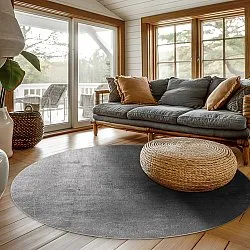 Kruhový koberec - Artena (šedý)