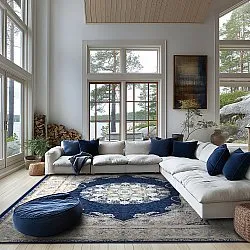 Koberec Wilton - Asara (modrý)