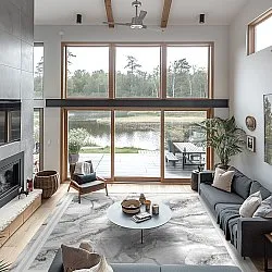 Koberec Wilton - Attika (šedá/biela)