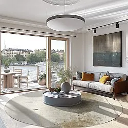 Kruhový koberec - Aurelia (béžový)