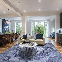 Koberec Wilton - Badem (modrý)