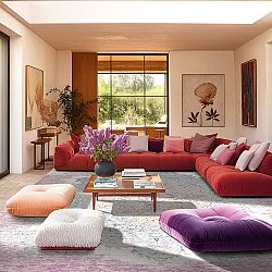 Koberec Wilton - Badem (ružový/multicolor)