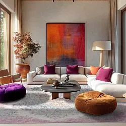 Koberec Wilton - Badem (ružový/multicolor)