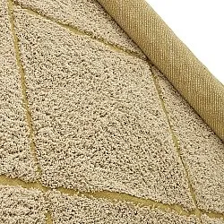 Koberec s chlupatým povrchom - Bellevue Natural Cotton Shaggy (bežová/hnedá)