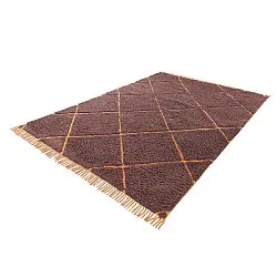 Koberce s dlhým vlasom - Bellevue Natural Cotton Shaggy (červená/oranžová)