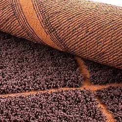 Koberce s dlhým vlasom - Bellevue Natural Cotton Shaggy (červená/oranžová)