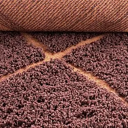 Koberce s dlhým vlasom - Bellevue Natural Cotton Shaggy (červená/oranžová)