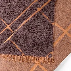 Koberce s dlhým vlasom - Bellevue Natural Cotton Shaggy (červená/oranžová)