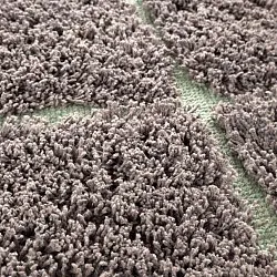 Koberce s dlhým vlasom - Bellevue Natural Cotton Shaggy (taupe/zelená)