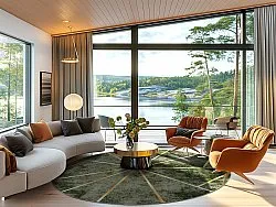 Kruhový koberec - Bellizzi (zelená)