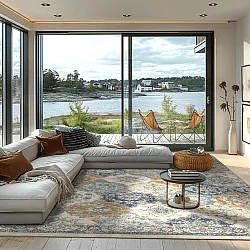 Koberec Wilton - Bohemia (modrý/multicolor)