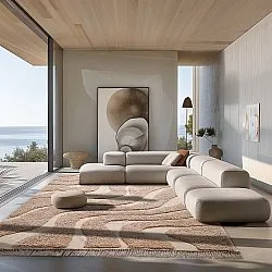 Koberec s dlhým vlasom - Bonnie Natural Cotton Shaggy (béžový)