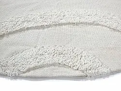 Kolo koberce - Bonnie Natural Cotton Shaggy (offwhite)