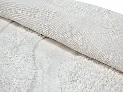 Kolo koberce - Bonnie Natural Cotton Shaggy (offwhite)