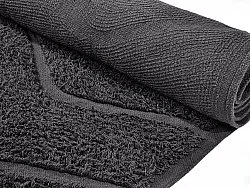 Koberce s dlhým vlasom - Brynn Natural Cotton Shaggy (čierny)