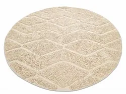 Kolo koberce - Brynn Natural Cotton Shaggy (béžový)