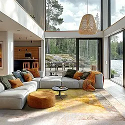 Wilton koberec - Budoni (šedá/bežová/žltá)