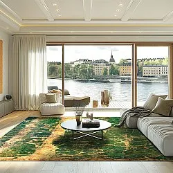 Koberec Wilton - Cantoria (bežová/zelená)