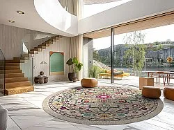 Kruhový koberec - Castro (viacfarebný)