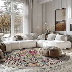 Kruhový koberec - Castro (viacfarebný)