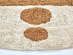 Kolo koberce - Cervia Natural Cotton Shaggy (béžový)