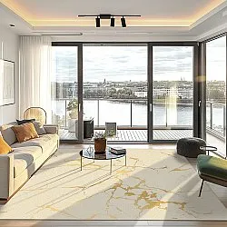 Koberec Wilton - Cesina (béžový/zlatý)