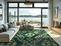 Koberec Wilton - Circe (zelená/zlatá)